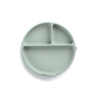 Farfurie BLW din silicon cu ventuze 17 x 17 x 4 cm BPA Free Mint - 1