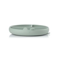 Farfurie BLW din silicon cu ventuze 17 x 17 x 4 cm BPA Free Mint - 2