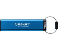 Kingston Keypad 200 Memorie USB de 16 GB, USB 3.2, Albastru - 1