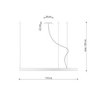 Candelabru LED Sollux Lighting Rio 110 Olive, 47 W, 3000 K, 110 x 110 x 150 cm - 8