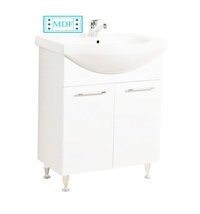 Set Baza front MDF si Lavoar seria 053, 60 cm, alb - 1