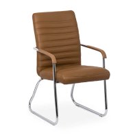 Scaun vizitatori OFF 833 maro - Reconditionat - 1