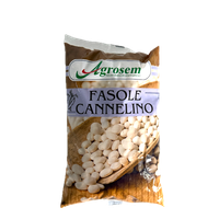 Agrosem Cannelino, seminte de fasole pitica cu boabe albe, 1 kg - 1