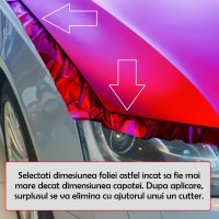 Folie Capota Auto "Hood Art" rezistenta la exterior, marime - 2