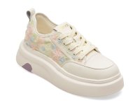 Pantofi sport GRYXX albi, 25388, din material textil si piele naturala - 1
