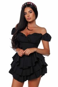 Rochie Eleganta cu Volane Revenge Dress - 1