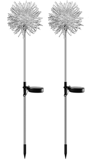 Set 2 Lampi solare sub forma de Papadie alb cald - 1