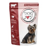 DOG JOY, XS-S, Vită, plic hrană umedă câini, (în sos), 100g - 2