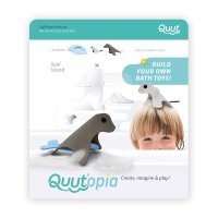Jucarie creativa de baie Insula Focilor Quut Toys - 6