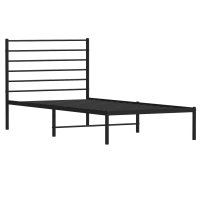 Cadru de pat metalic elegant cu tablie - 5