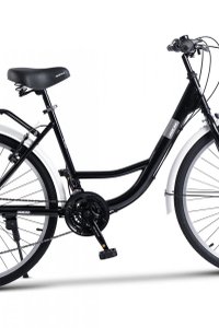 Bicicleta City Classic, Echipare Linie Carpat, 21 Viteze, roti 26 Inch, fV-Brake, Rich R2632A, Negru - 4