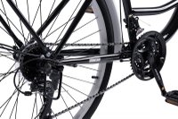 Bicicleta City Classic, Echipare Linie Carpat, 21 Viteze, roti 26 Inch, fV-Brake, Rich R2632A, Negru - 6