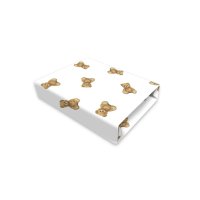 Cearceaf cu elastic Qmini, pentru patut co-sleeper, Leonie, dimensiune 83x50 cm, din bumbac, Teddy Toys - 2