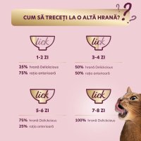 DELICKCIOUS Supa Umida pentru Pisici cu Ton si Mazare, 80g - 4