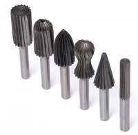 Set de 6 freze pentru metal diferite modele coada de 6mm - 1