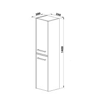 Dulap Suspendat Baie Sofia Albastru - 140 cm - 2