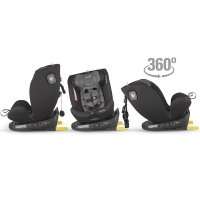 Scaun auto rotativ Coccolle Nova iSize, Isofix, 40-150 cm, 0-12 ani, R129, Top Tether, Diamond Black - 10