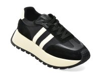 Pantofi sport negri GRYXX, model 23386, din material textil si piele naturala - 1