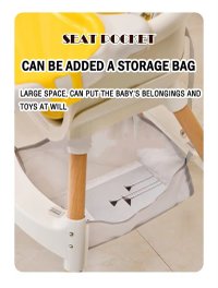 Scaun de masa Little Mom 3in1 cu cos pentru accesorii Modern Navy - 4