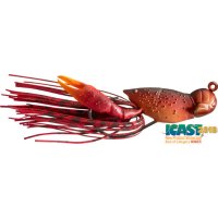 Naluca Livetarget Hollow Crawfish Jig, culoare Red, 4.5cm, 14g - 2