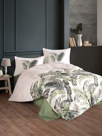 Lenjerie de pat Clasy Ranforce King Size, Hena V2, 100% bumbac - 1