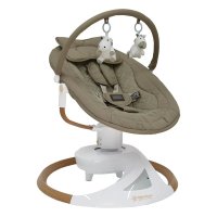 Balansoar electric Bebe Stars Snuggle - Rotire 360 grade, bara cu jucarii, melodii, capacitate 9 kg, conform standardelor de siguranta - 1