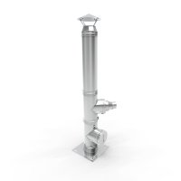 Cos de fum din inox Fornello cu dublu perete, 10 metri, 200 mm, pentru centrale pe lemn, carbune si peleti - 1
