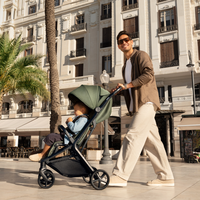 Carucior pentru copii Kinderkraft Nubi 3 Mystic Green autopliabil, cadru din aluminiu, greutate admisa 22 kg, accesorii incluse - 7