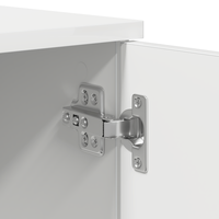 Cadru de Pat Modern Alb 80x200 cm cu Depozitare - 12