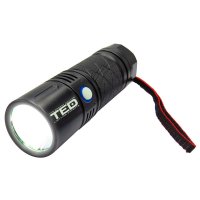 Lanterna LED metalica cu 3 acumulatori litiu L18650 - 2