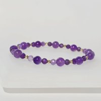 Bratara Chic Bijoux cu Ametist si Aur 14K - Design Elegant si Versatil - 1