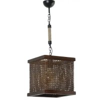 Lustra stil industrial lemn-metal,seria lx, homs,40057 - 1