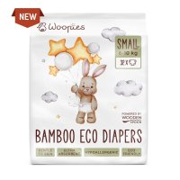 Scutece eco cu fibre de bambus S Wooden Spoon 32 bucati 6-10 kg - 2