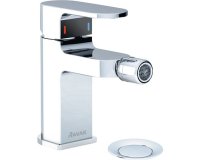 Baterie monocomanda pentru bideu Ravak Chrome CR 055, 138 mm, cu ventil pop-up cromat - 1