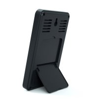Termometru si higrometru digital AirBi Frame de camera ceas cu alarma si suport expandabil negru BI1050 - 2