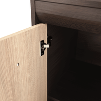 Scrin KORINA din DTD laminat, design stejar inchis/stejar deschis - 5