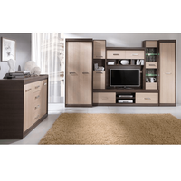 Scrin KORINA din DTD laminat, design stejar inchis/stejar deschis - 2