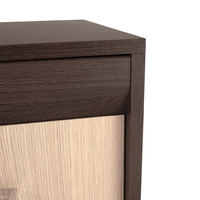 Scrin KORINA din DTD laminat, design stejar inchis/stejar deschis - 6