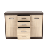 Scrin KORINA din DTD laminat, design stejar inchis/stejar deschis - 15