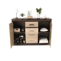 Scrin KORINA din DTD laminat, design stejar inchis/stejar deschis - 8