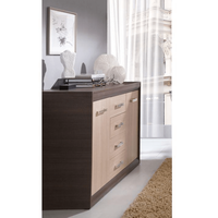 Scrin KORINA din DTD laminat, design stejar inchis/stejar deschis - 3