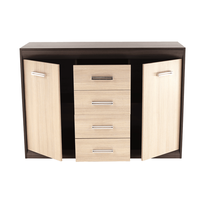 Scrin KORINA din DTD laminat, design stejar inchis/stejar deschis - 14