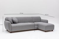 Coltar Eddy Corner Gri Deschis - 4