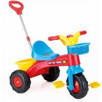 Tricicleta Dolu pentru copii, cu maner parental, free wheel, claxon si cos pentru accesorii - 3