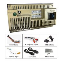 Navigatie Auto Multimedia Techstar® 7168, 2DIN, Android 8.1, 2 GB + 32 GB, GPS Radio, Wi-Fi, Display 7", Quad Core, MP - 8