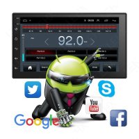 Navigatie Auto Multimedia Techstar® 7168, 2DIN, Android 8.1, 2 GB + 32 GB, GPS Radio, Wi-Fi, Display 7", Quad Core, MP - 13