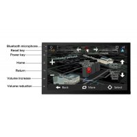 Navigatie Auto Multimedia Techstar® 7168, 2DIN, Android 8.1, 2 GB + 32 GB, GPS Radio, Wi-Fi, Display 7", Quad Core, MP - 3