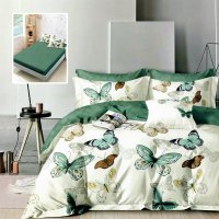 Lenjerie de pat finet 6 piese cu husa - Dimensiuni 160x200 si 180x200 (hf6p272) - 1