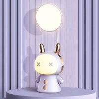 Lampa de veghe LED pentru copii cu incarcare USB - design prietenos - 1