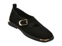 Pantofi negri GRYXX 022Y707 din piele intoarsa pentru femei - 1